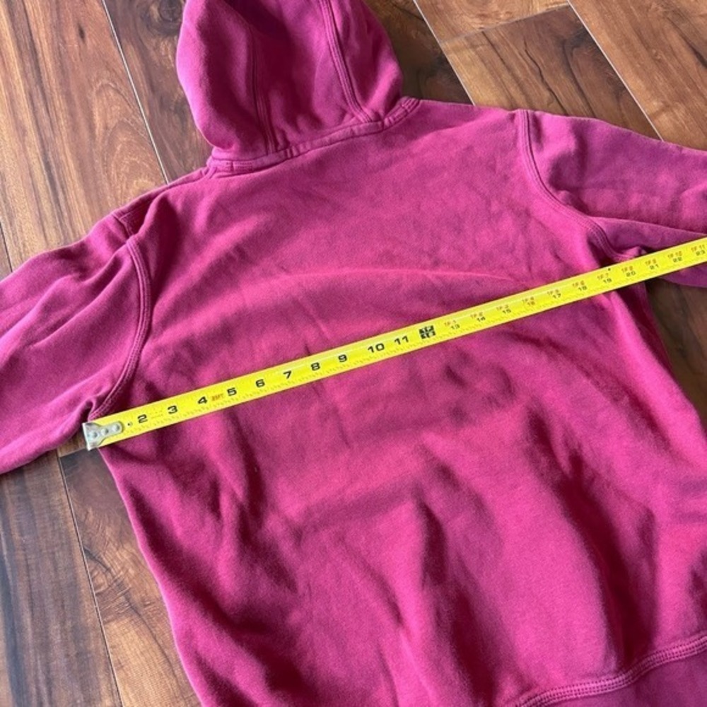 Nike‎ Solo Swoosh Red Cotton Pullover Hoodie Mens Medium - Picture 5 of 6